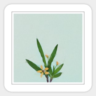 Real Floral Flower Plant 4 Sticker